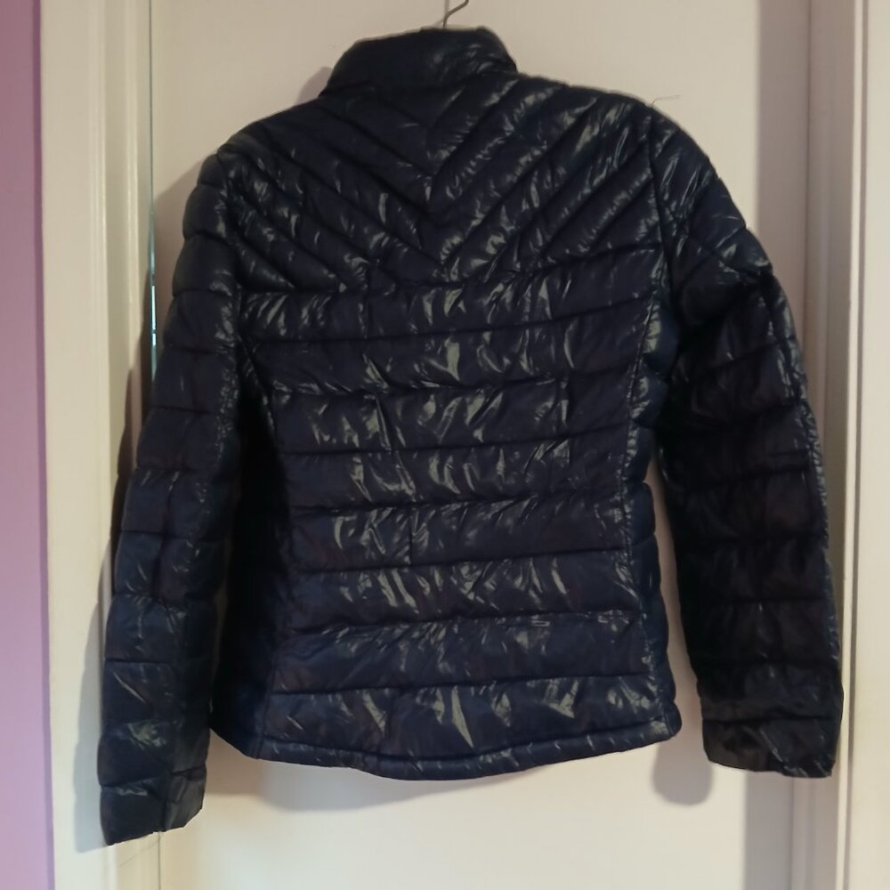 Gap Women's Navy Blue Quilted Puffer Jacket SZ SP GUC - Picture 6 of 9